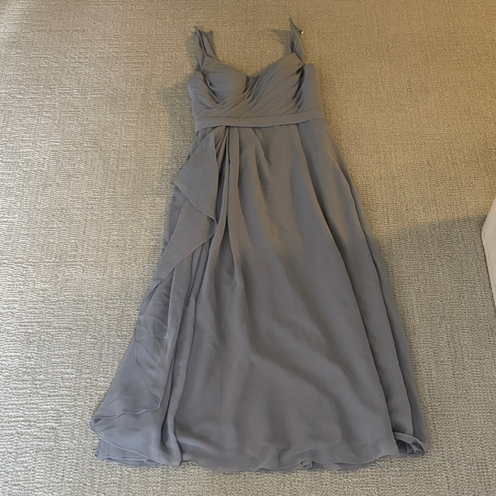 Elegant Gray Blue Women's Dress